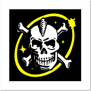 Captain Zargon Space Pirate Logo Posters and Art